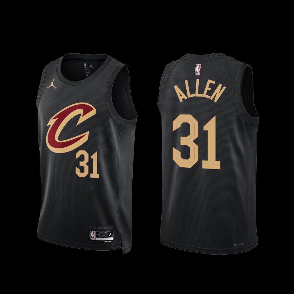 Cleveland Cavaliers Jarrett Allen 2022-23 Statement Edition Jersey Black Cleveland Cavaliers Jarrett Allen 2022-23 Statement Edition Jersey Black