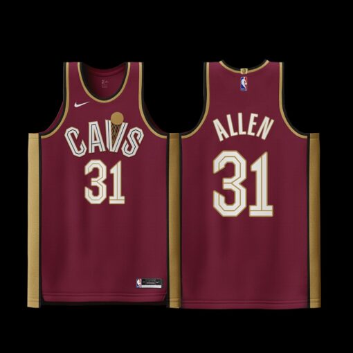 Cleveland Cavaliers Jarrett Allen Icon Edition Maroon Jersey