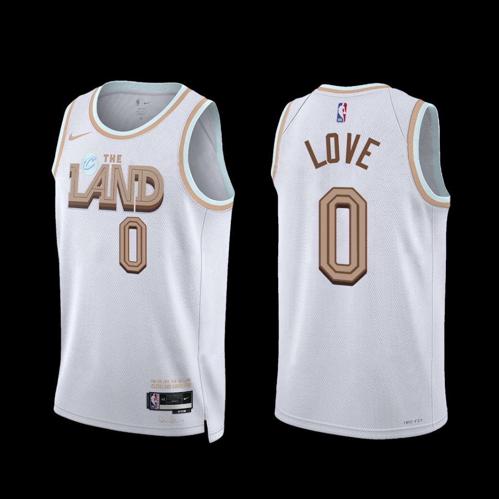 Cleveland Cavaliers Kevin Love 2022-23 City Edition Jersey White Cleveland Cavaliers Kevin Love 2022-23 City Edition Jersey White