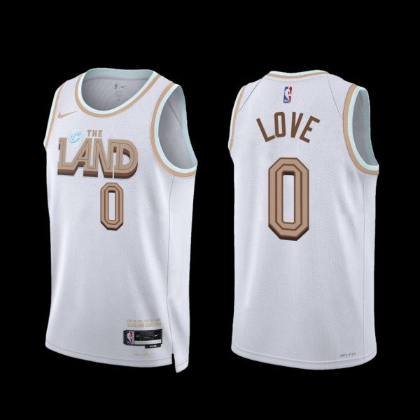 Cleveland Cavaliers Kevin Love 2022-23 City Edition Jersey White Cleveland Cavaliers Kevin Love 2022-23 City Edition Jersey White