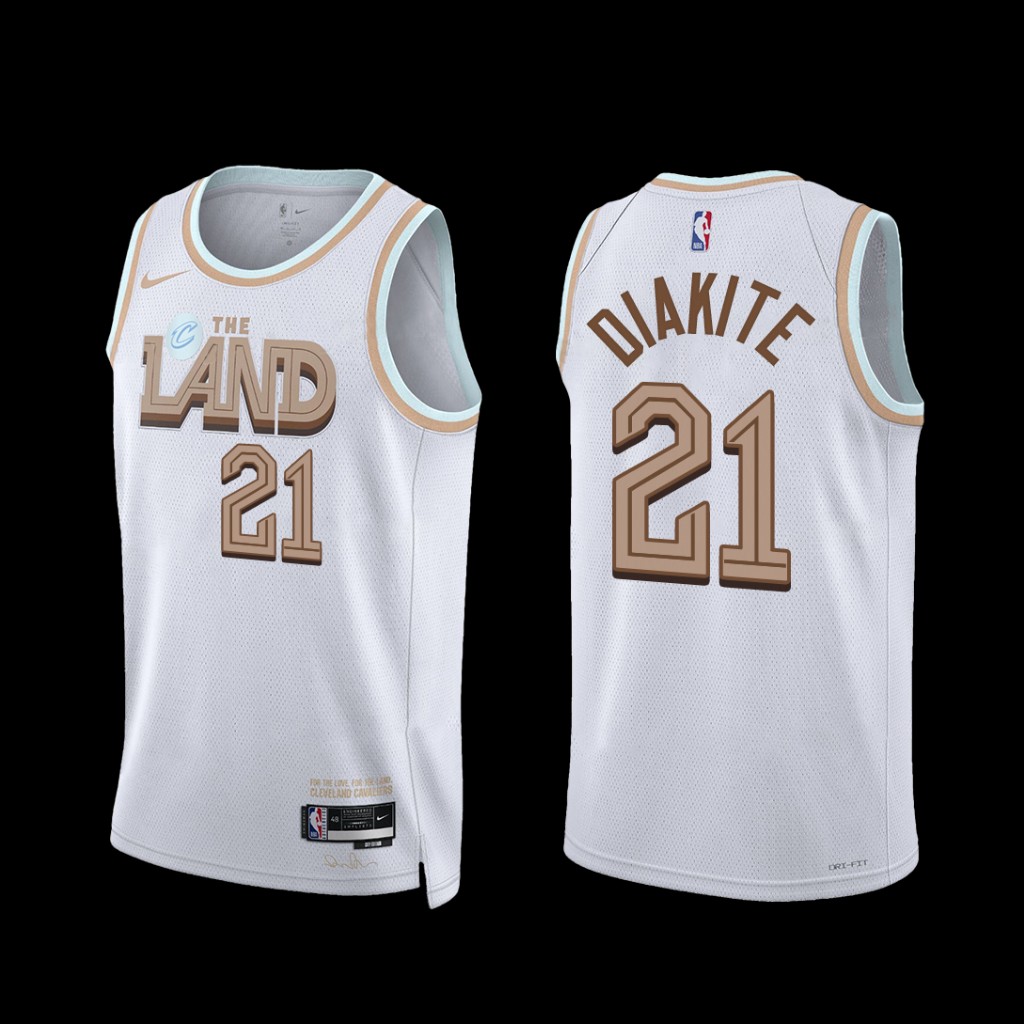 Cleveland Cavaliers Mamadi Diakite 2022-23 City Edition Jersey White Cleveland Cavaliers Mamadi Diakite 2022-23 City Edition Jersey White