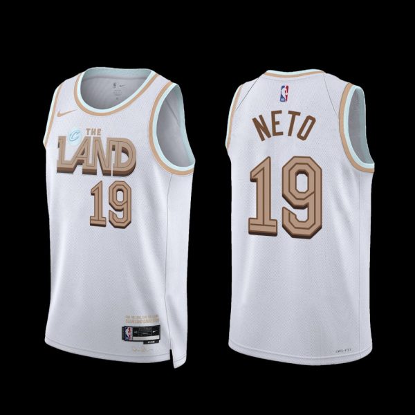 Cleveland Cavaliers Raul Neto 2022-23 City Edition Jersey White Cleveland Cavaliers Raul Neto 2022-23 City Edition Jersey White