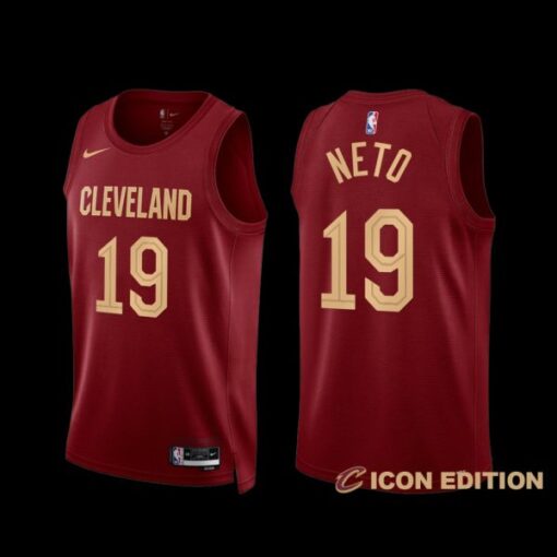 Cleveland Cavaliers Raul Neto 2022-23 Icon Edition Jersey Wine