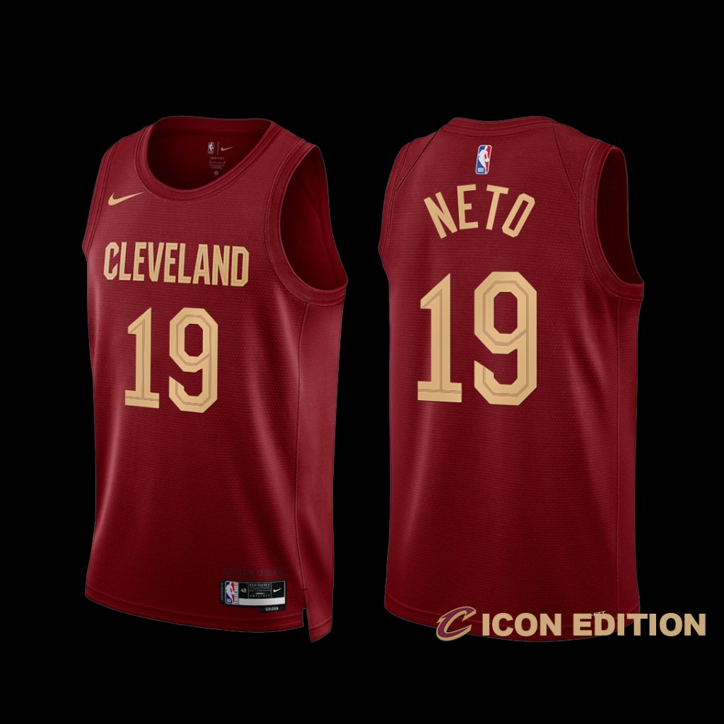 Cleveland Cavaliers Raul Neto 2022-23 Icon Edition Jersey Wine Cleveland Cavaliers Raul Neto 2022-23 Icon Edition Jersey Wine
