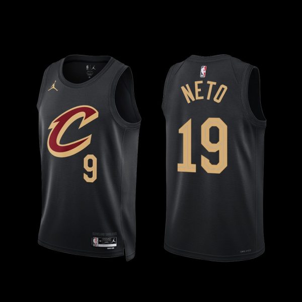Cleveland Cavaliers Raul Neto 2022-23 Statement Edition Jersey Black Cleveland Cavaliers Raul Neto 2022-23 Statement Edition Jersey Black