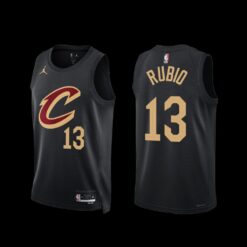 Cleveland Cavaliers Ricky Rubio 2022-23 Statement Edition Jersey Black