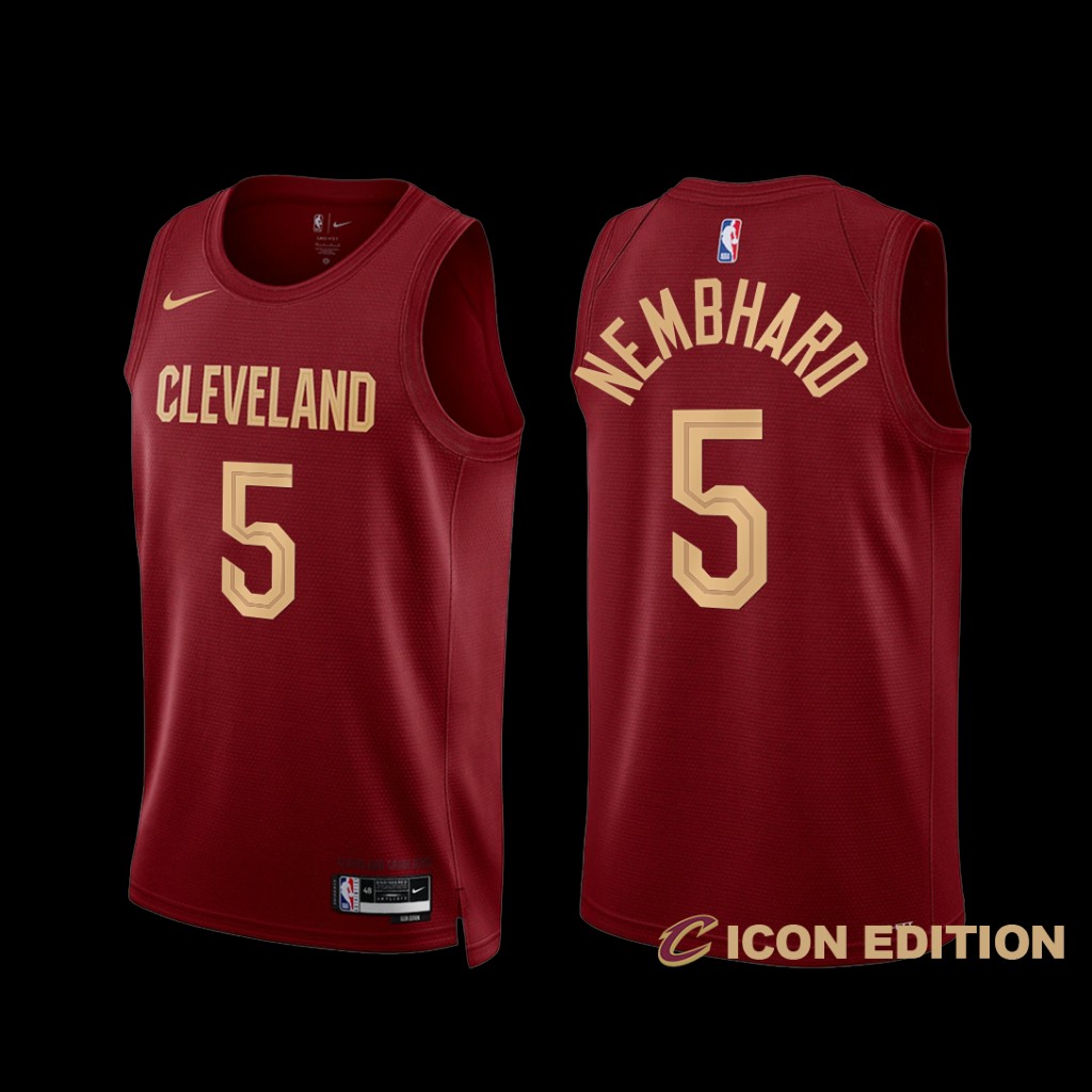 Cleveland Cavaliers RJ Nembhard 2022-23 Icon Edition Jersey Wine Cleveland Cavaliers RJ Nembhard 2022-23 Icon Edition Jersey Wine