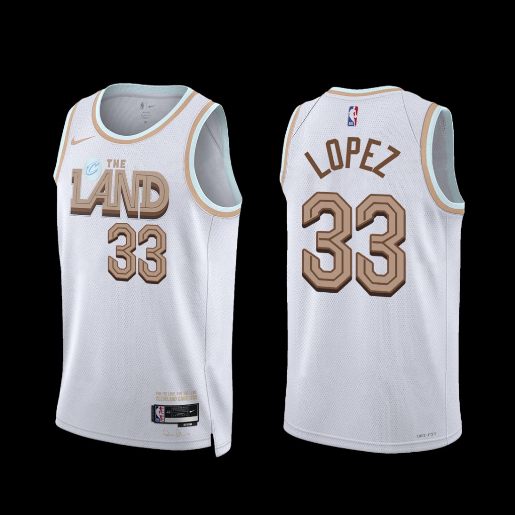 Cleveland Cavaliers Robin Lopez 2022-23 City Edition Jersey White Cleveland Cavaliers Robin Lopez 2022-23 City Edition Jersey White