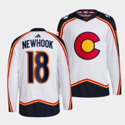Colorado Avalanche Alex Newhook Reverse Colorado White Jersey