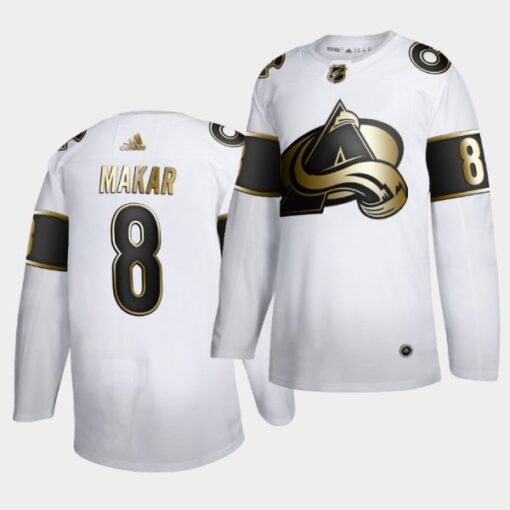 Colorado Avalanche Cale Makar Golden Edition White Limited Jersey