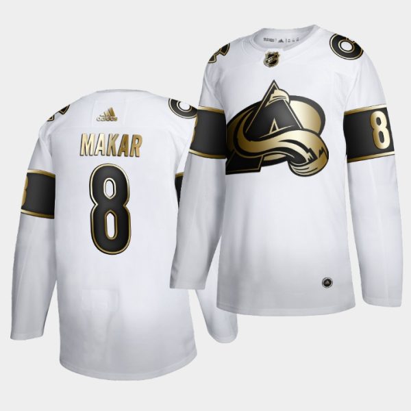 Colorado Avalanche Cale Makar Golden Edition White Limited Jersey Colorado Avalanche Cale Makar Golden Edition White Limited Jersey