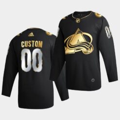 Colorado Avalanche Custom Golden Edition Limited Black Jersey
