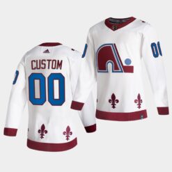 Colorado Avalanche Custom Reverse White Jersey