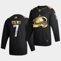 Colorado Avalanche Devon Toews Golden Edition Limited Black Jersey