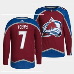 Colorado Avalanche Devon Toews Home Burgundy Jersey