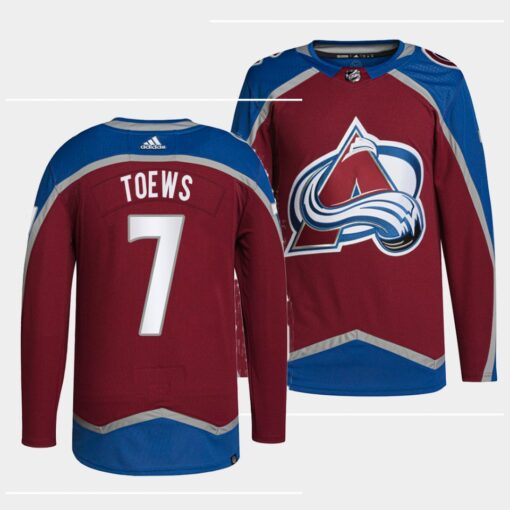 Colorado Avalanche Devon Toews Home Burgundy Jersey