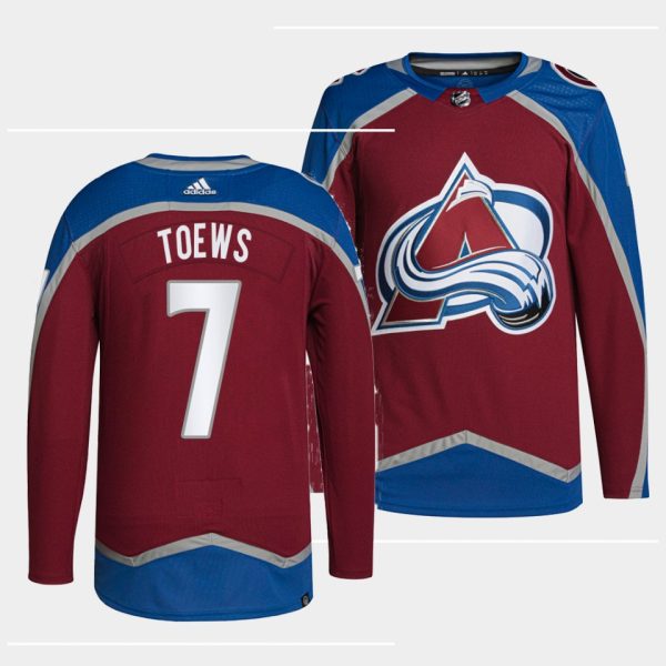 Colorado Avalanche Devon Toews Home Burgundy Jersey Colorado Avalanche Devon Toews Home Burgundy Jersey