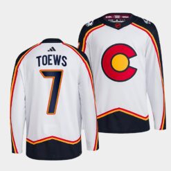 Colorado Avalanche Devon Toews Reverse White Jersey