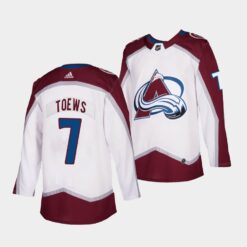 Colorado Avalanche Devon Toews Road White Jersey