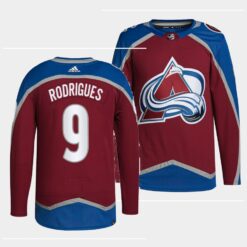 Colorado Avalanche Evan Rodrigues 2022-23 Burgundy Home Jersey
