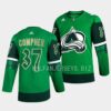 Colorado Avalanche J. T. Compher Hockey Fights Cancer Practice Black Jersey