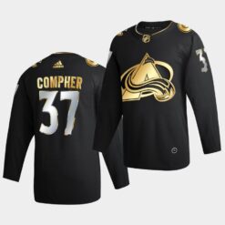 Colorado Avalanche J.T. Compher Golden Edition Limited Black Jersey