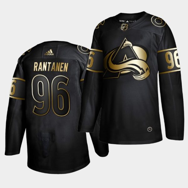 Colorado Avalanche Mikko Rantanen Golden Edition Black Jersey Colorado Avalanche Mikko Rantanen Golden Edition Black Jersey