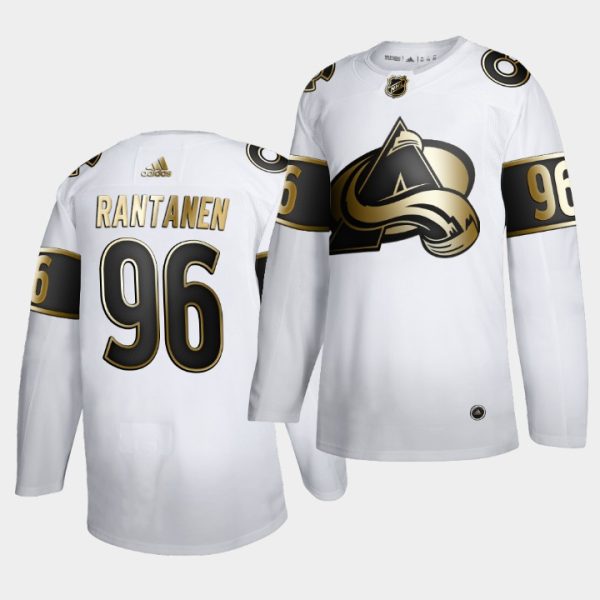 Colorado Avalanche Mikko Rantanen Golden Edition White Jersey Colorado Avalanche Mikko Rantanen Golden Edition White Jersey