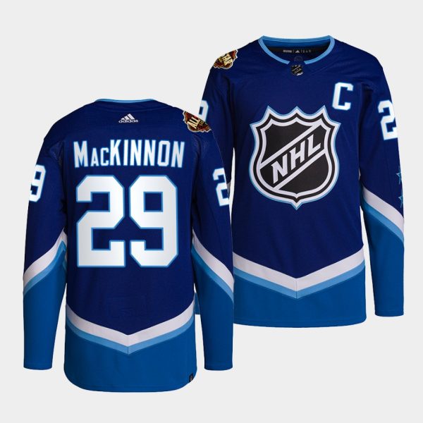 Colorado Avalanche Nathan MacKinnon 2022 NHL All-Star Blue Jersey Colorado Avalanche Nathan MacKinnon 2022 NHL All-Star Blue Jersey