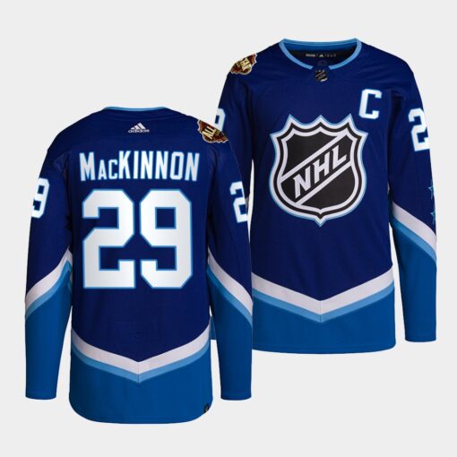 Colorado Avalanche Nathan MacKinnon 2022 NHL All-Star Blue Jersey