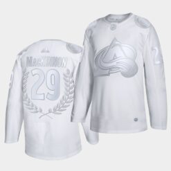 Colorado Avalanche Nathan MacKinnon Calder Memorial Collection White Jersey