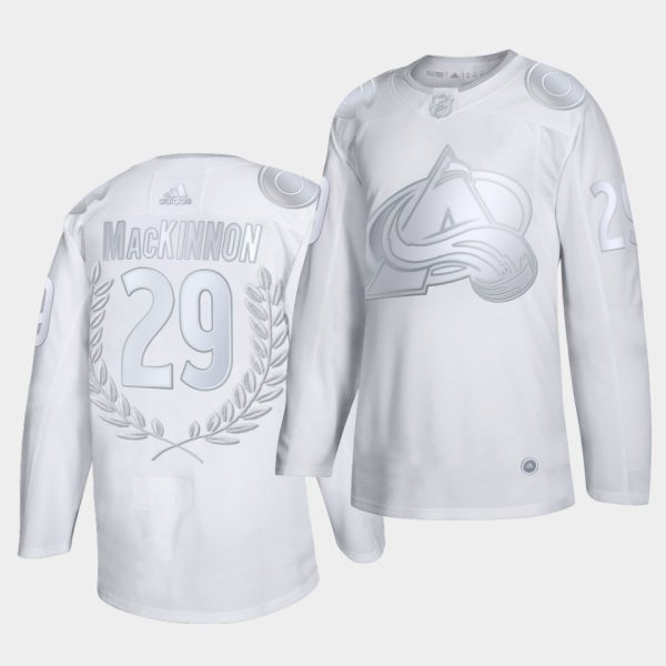 Colorado Avalanche Nathan MacKinnon Calder Memorial Collection White Jersey Colorado Avalanche Nathan MacKinnon Calder Memorial Collection White Jersey