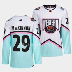Colorado Avalanche Nathan MacKinnon Western Conference 2023 NHL All-Star White Jersey