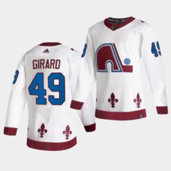 Colorado Avalanche Samuel Girard Reverse White Jersey