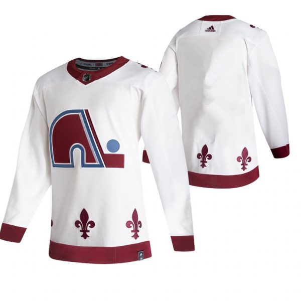 Colorado Avalanche Team 2021 Reverse Retro White Jersey Colorado Avalanche Team 2021 Reverse Retro White Jersey