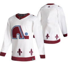 Colorado Avalanche Team 2021 Reverse Retro White Jersey