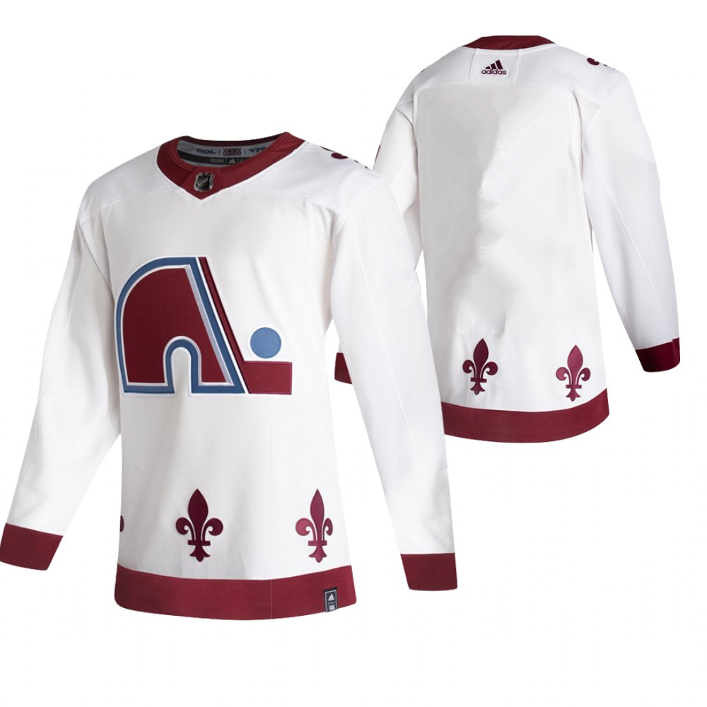 Colorado Avalanche Team 2021 Reverse Retro White Jersey Colorado Avalanche Team 2021 Reverse Retro White Jersey
