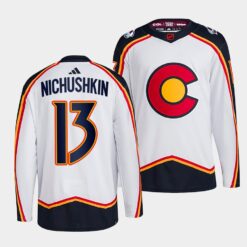 Colorado Avalanche Valeri Nichushkin Reverse Retro White Jersey