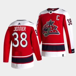 Columbus Blue Jackets Boone Jenner Reverse Captain Red Jersey