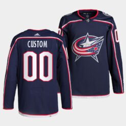 Columbus Blue Jackets Custom Home Navy Jersey