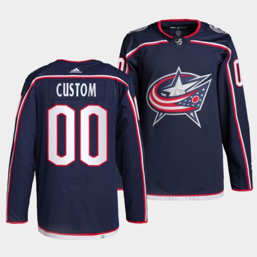 Columbus Blue Jackets Custom Home Navy Jersey