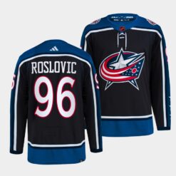 Columbus Blue Jackets Jack Roslovic Reverse Navy Jersey