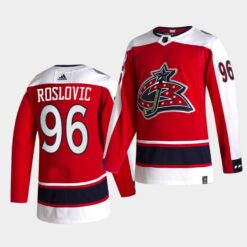 Columbus Blue Jackets Jack Roslovic Reverse Red Special Edition Jersey
