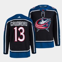 Columbus Blue Jackets Johnny Gaudreau Reverse Navy Jersey