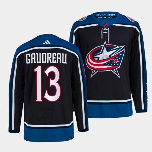 Columbus Blue Jackets Johnny Gaudreau Reverse Navy Jersey