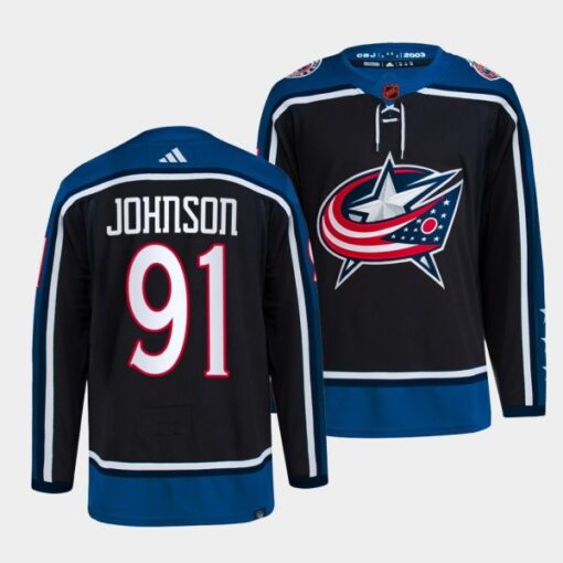Columbus Blue Jackets Kent Johnson Reverse Navy Jersey