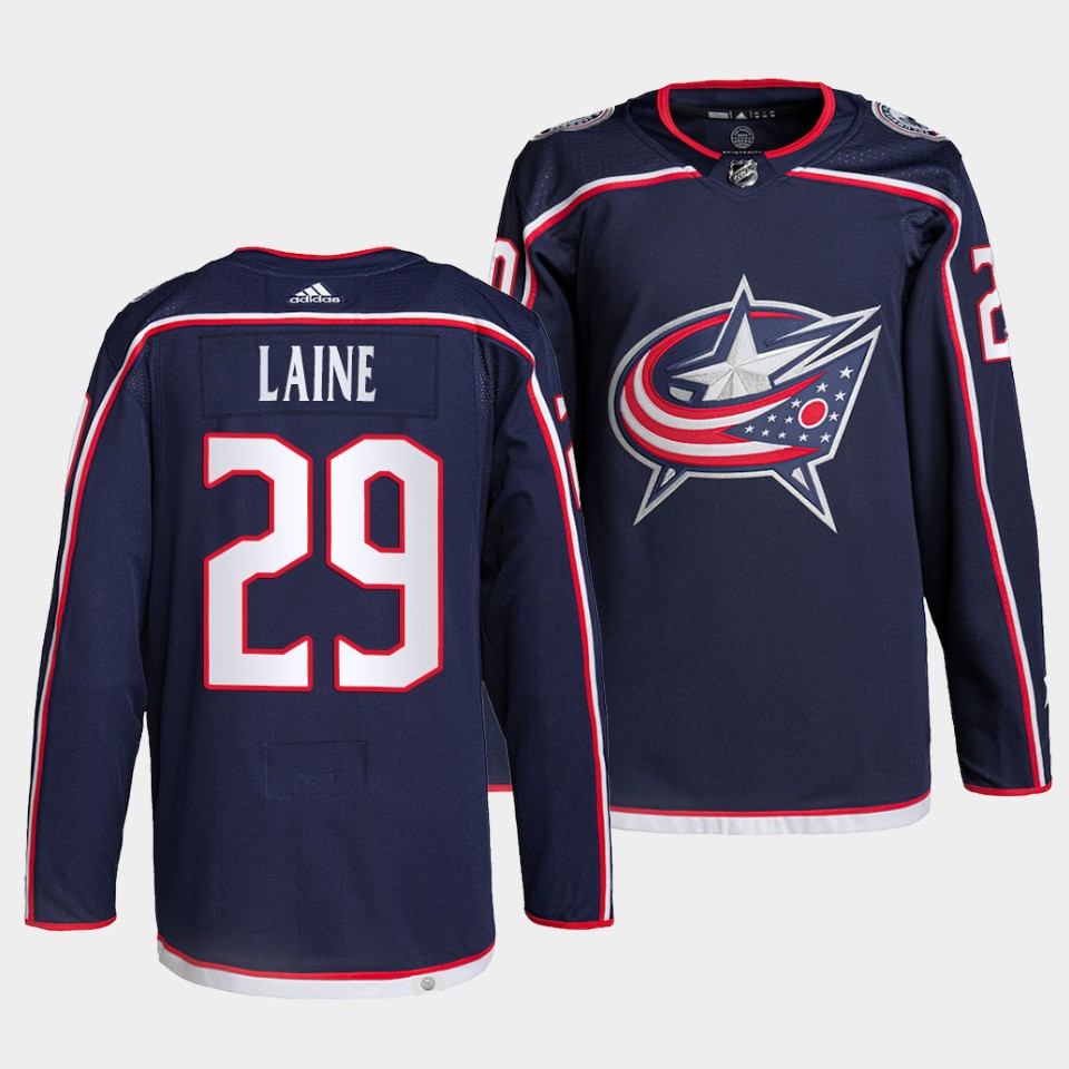 Columbus Blue Jackets Patrik Laine Home Navy Jersey Columbus Blue Jackets Patrik Laine Home Navy Jersey