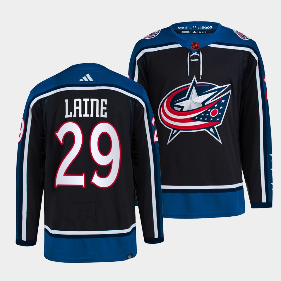 Columbus Blue Jackets Patrik Laine Reverse Navy Jersey Columbus Blue Jackets Patrik Laine Reverse Navy Jersey