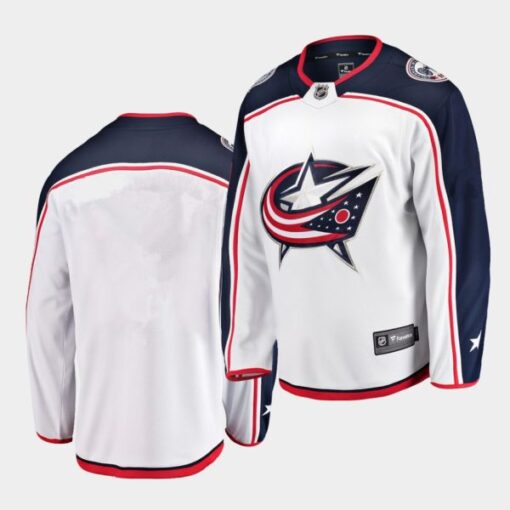 Columbus Blue Jackets Team White Away Jersey