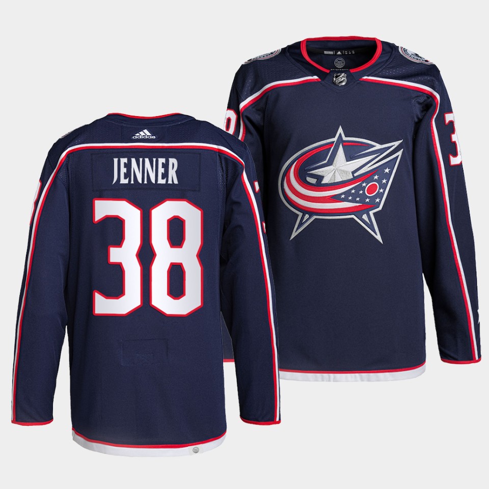 Columbus Boone Jenner Blue Jackets Home Navy Jersey Columbus Boone Jenner Blue Jackets Home Navy Jersey